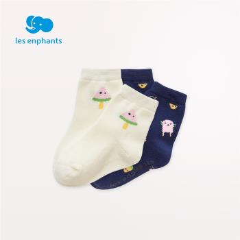 麗嬰房兒童襪子春季新品女童防滑短襪2雙裝寶寶可愛公主襪2024新