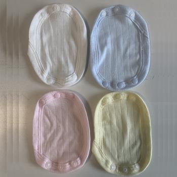 新生兒純棉襠部膠扣加長三角哈衣