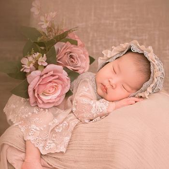 新款嬰兒攝影服裝影樓新生兒滿月百天照道具女寶寶拍照衣服公主裝
