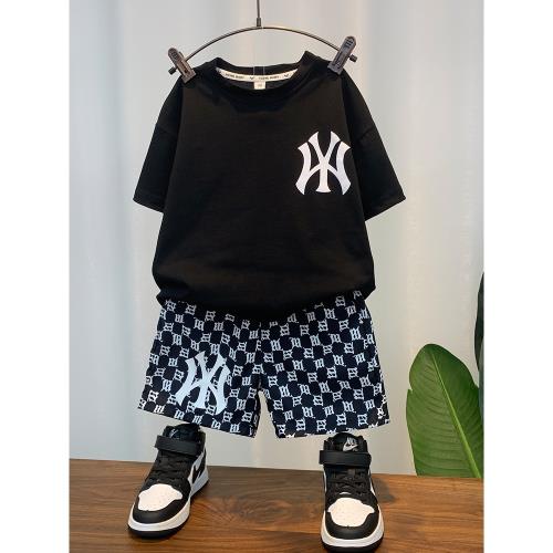 男童夏季套裝25新款酷帥氣寶寶夏裝衣服兒童短袖夏天薄款潮牌童裝