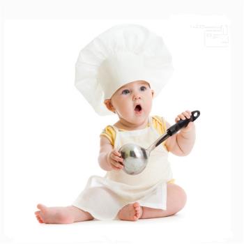 寶寶周歲廚師帽子圍裙兒童攝影