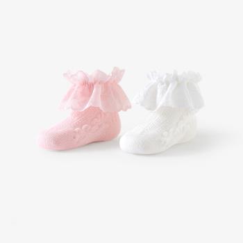 英氏女寶寶花邊嬰兒襪子