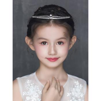 兒童皇冠頭飾公主生日周歲韓式發箍小女孩鋼琴舞蹈考級表演出發飾