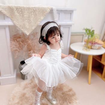 芭蕾寶寶周歲蓬蓬紗公主裙童裝