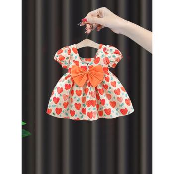 女童夏裝連衣裙夏季兒童公主裙子洋氣2023新款韓版中小童嬰兒衣服