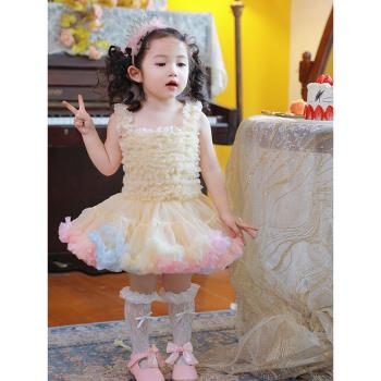 蓬蓬女寶寶兒童公主tutu夏款禮服