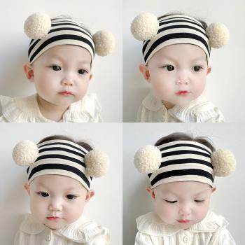 嬰兒可愛男女寶寶門帽春秋季發帶