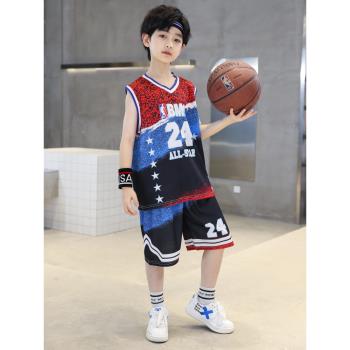 湖人23號速干套裝兒童籃球服