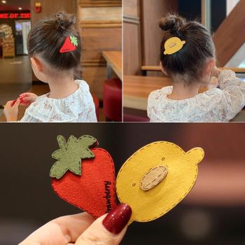 兒童公主卡通水果韓國寶寶發夾