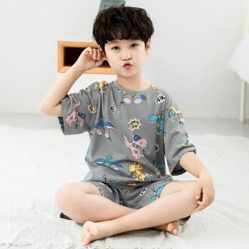 可愛透氣冰絲夏季卡通居家睡衣