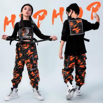 嘻哈hiphop爵士舞兒童套裝演出服