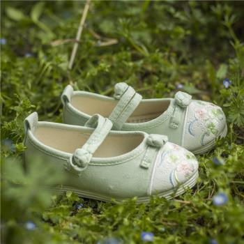 女童老北京古裝民族風繡花鞋