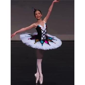 兒童芭蕾舞TUTU裙演出服百萬小丑芭蕾舞臺服裝女童天鵝湖蓬蓬紗裙