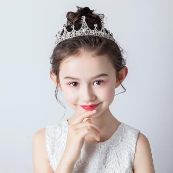 兒童皇冠頭飾女童發飾公主甜美頭箍寶寶演出發箍王冠閃亮生日飾品