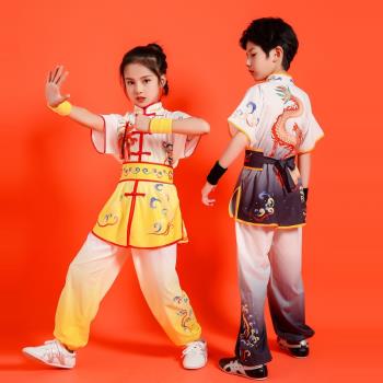 六一兒童武術服男女童幼兒園功夫少兒訓練表演出學生武術練功服裝