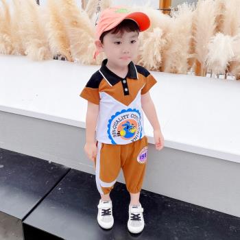 韓版小童衣服時尚短袖帥氣夏裝
