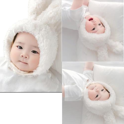 寶寶百日拍照道具衣服寶寶藝術滿月照嬰兒裝百天主題攝影服裝帽子