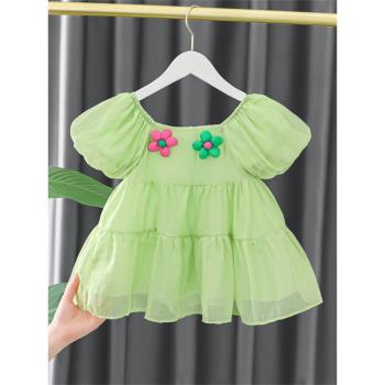 兒童女童寶寶夏裝裙子可愛超萌洋氣公主裙夏季純棉連衣裙嬰兒衣服