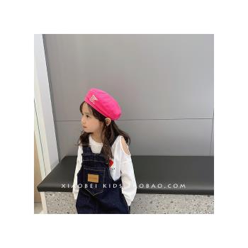 韓版兒童帽子春秋款女童貝雷帽八角帽男寶寶蓓蕾帽夏季時尚畫家帽