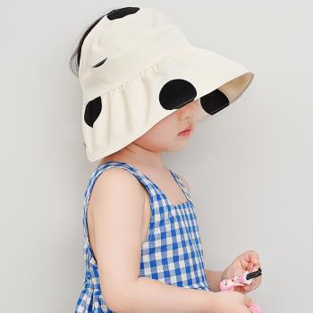 空頂夏季防紫外線薄款兒童帽子
