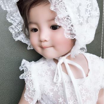 周歲禮服女寶寶夏天百天嬰兒夏季公主裙百日宴一歲女寶白色紗裙子