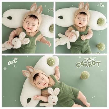拍照主題周歲兔寶寶道具兒童攝影