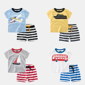 新款韓版衣服男童寶寶短袖夏裝