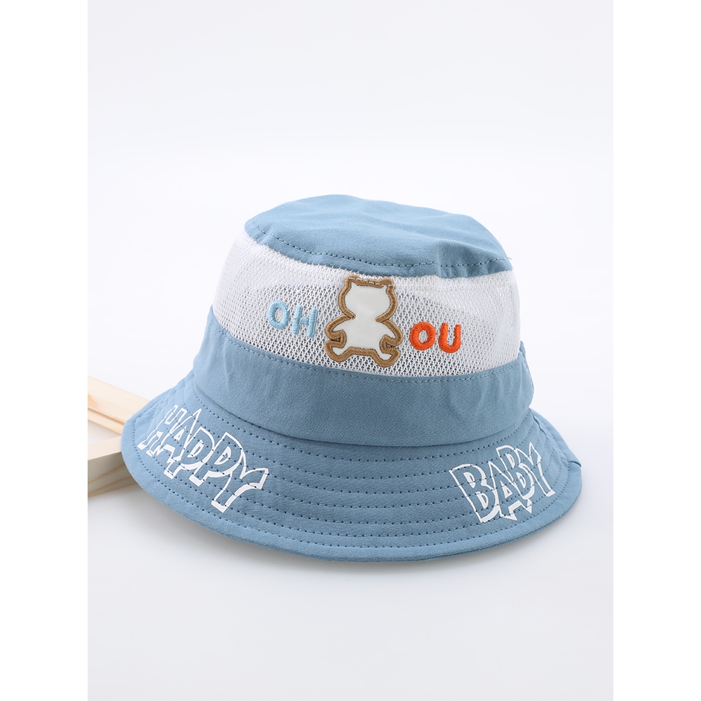 寶寶帽子夏季男童女童可愛薄款遮陽防曬太陽夏天嬰兒童網眼漁夫帽, 配件/用品