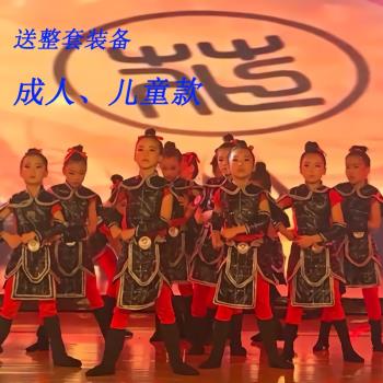 古代士兵盔甲花木蘭戲曲舞蹈少兒