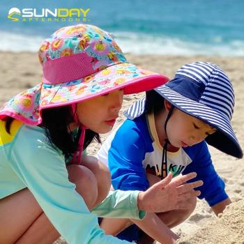 美國防曬沙灘嬰兒出行戶外太陽帽