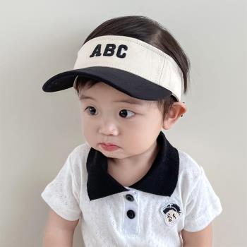 韓版小童空頂男女寶寶薄款防曬帽