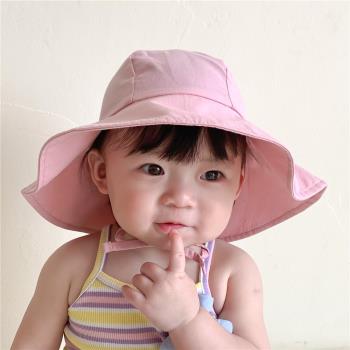 韓版女寶寶純棉薄款透氣遮陽帽