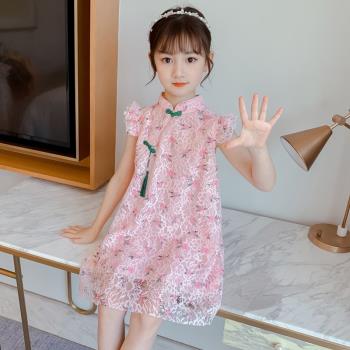 洋氣公主裙漢服夏季女童旗袍
