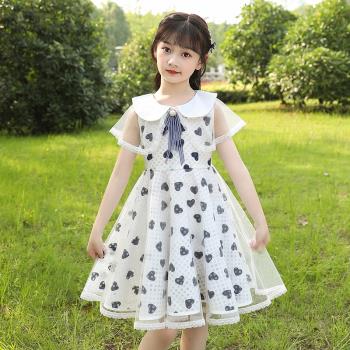 童裝夏季韓版女孩網紅薄款連衣裙