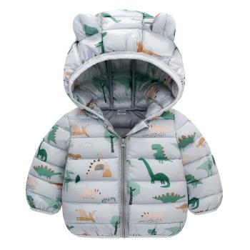 兒童冬季男寶短款羽絨棉卡通外套