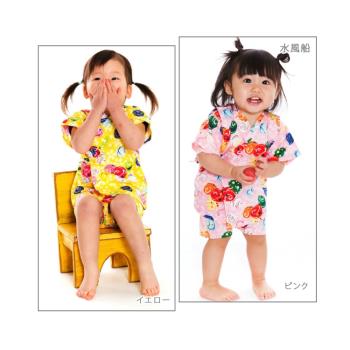 純棉甚平和服日式女童浴衣
