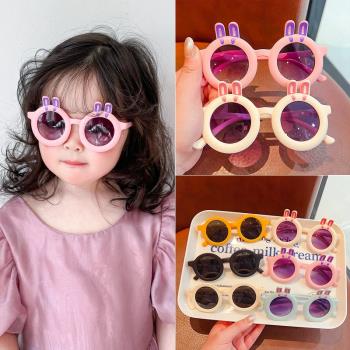 兒童眼鏡玩具墨鏡女童嬰兒寶寶可愛太陽鏡男童小孩遮陽鏡幼兒女孩