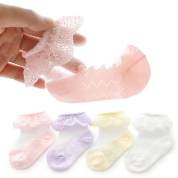 夏季嬰兒童水晶甜美0-6歲短襪