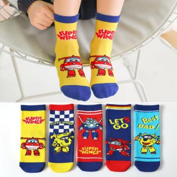 超級飛俠春夏卡通學生兒童襪子