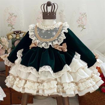 兒童西班牙洛麗塔周歲禮服公主裙