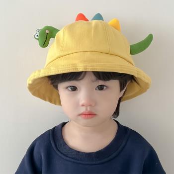 女寶寶夏季男童恐龍遮陽帽