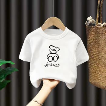 卡通日系小熊短袖1歲體恤童裝