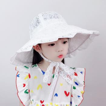 韓國夏季薄款公主遮陽防曬帽子