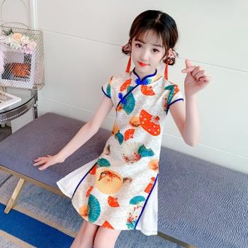女童旗袍中國風襦裙網紅漢服夏裝