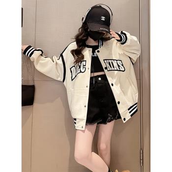 春秋季女學生韓版寬松棒球服外套