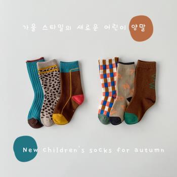 秋冬季純棉韓國寶寶加厚兒童襪子