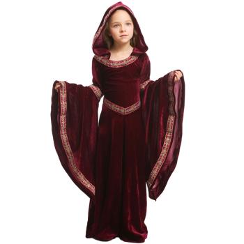 酒紅色吸血鬼派對歐式中世紀童裝