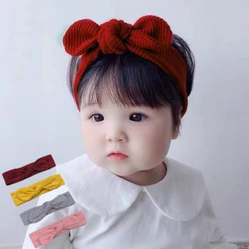 春夏新款嬰兒韓版純棉滿月發帶