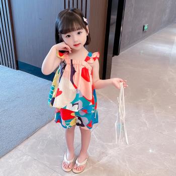 夏季小孩衣服寶寶韓版時髦吊帶