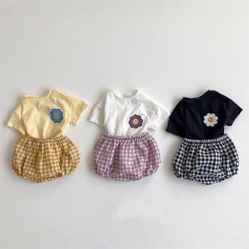 男女童純棉嬰兒衣服洋氣韓國夏裝